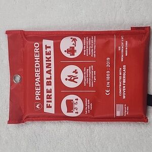 Prepared Hero Fire Blanket Size 39" × 39" Brand New